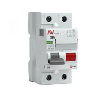 Выключатель дифференциальный (УЗО) DV 2п 25А 300мА тип AC AVERES | код. rccb-2-25-300-ac-av | EKF